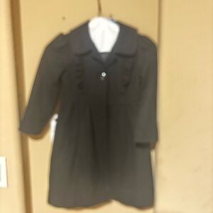 Black Long Sleeve dress coat